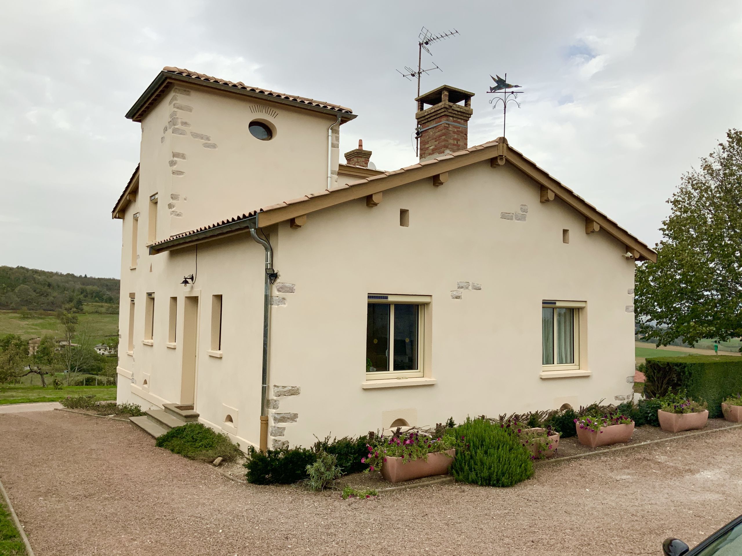 Ravalement de façade à Pollionay