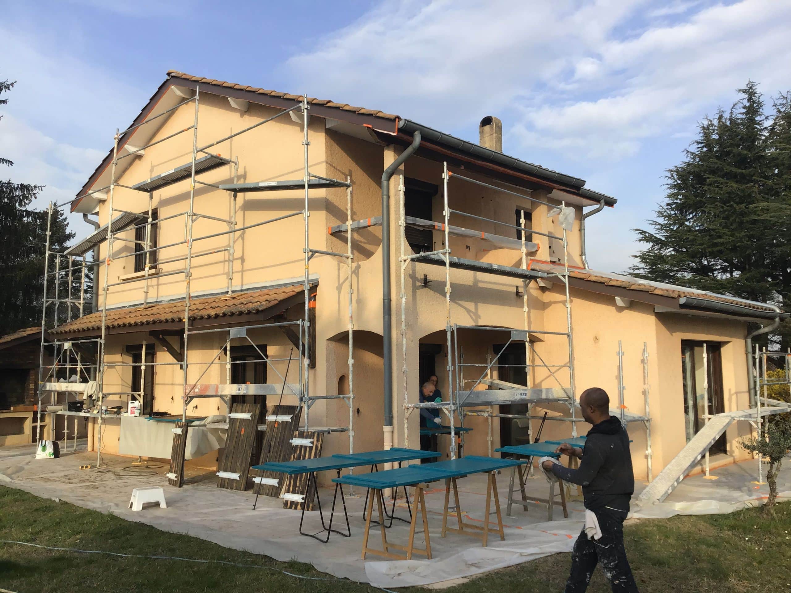 Ravalement de façade à Oullins